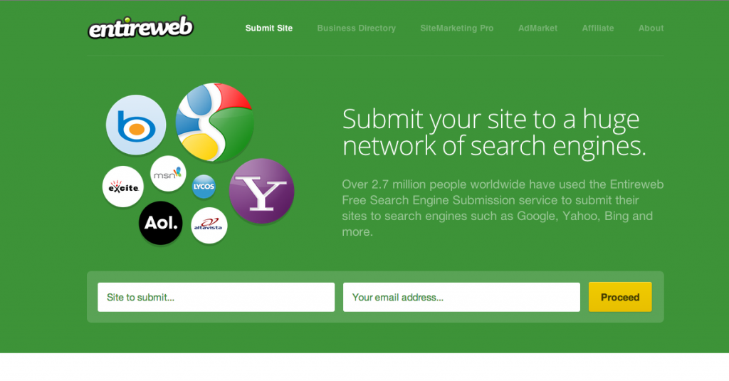 Submit your web to search engine around the world