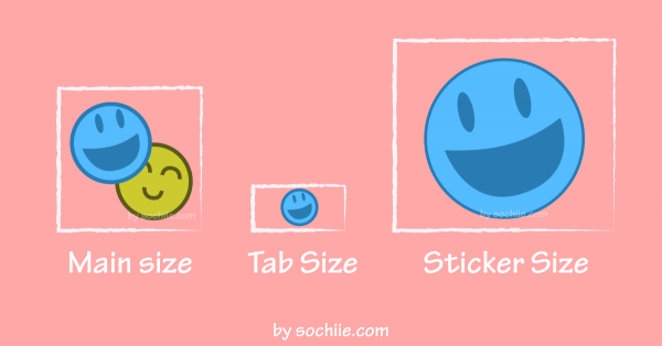 Line sticker size for creator by sochiie